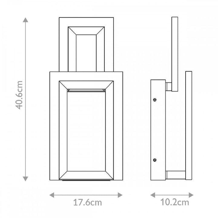 Eurofase QN-INIZIO-1W-BK Inizio LED Wall Light Matte Black