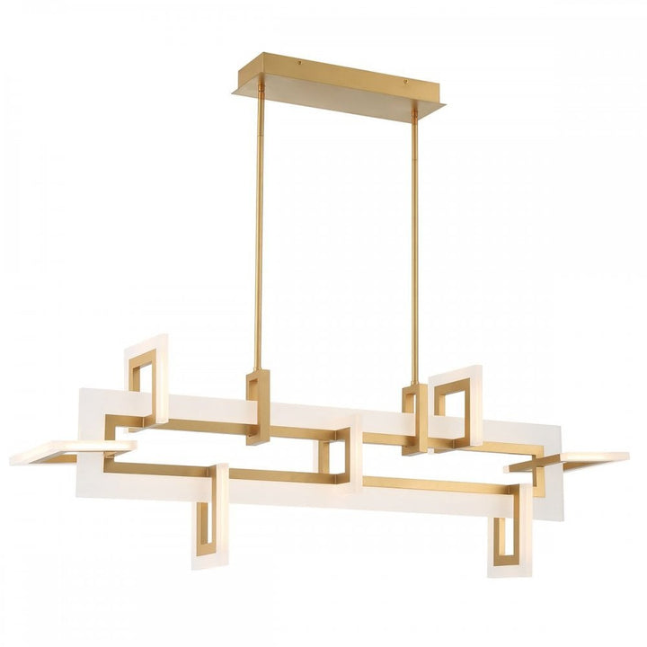 Eurofase QN-INIZIO-LP-M-BG Inizio LED Linear Pendant Medium Brushed Gold