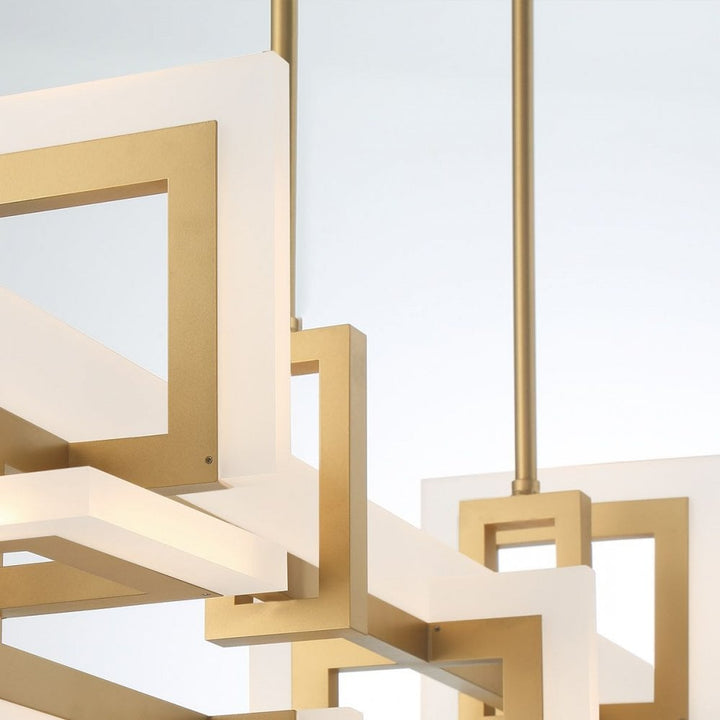 Eurofase QN-INIZIO-LP-M-BG Inizio LED Linear Pendant Medium Brushed Gold