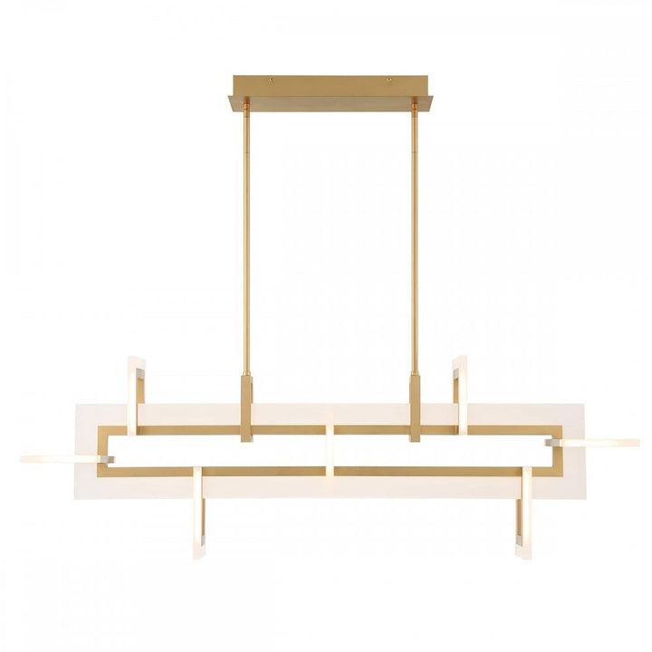 Eurofase QN-INIZIO-LP-M-BG Inizio LED Linear Pendant Medium Brushed Gold