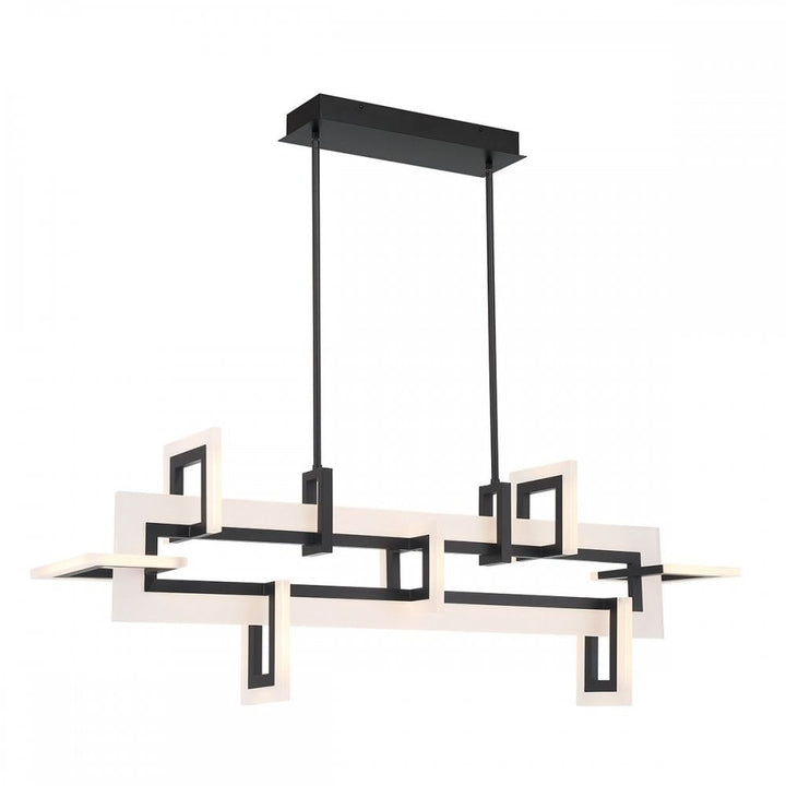 Eurofase QN-INIZIO-LP-M-BK Inizio LED Linear Pendant Medium Matte Black