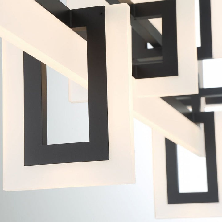 Eurofase QN-INIZIO-LP-M-BK Inizio LED Linear Pendant Medium Matte Black