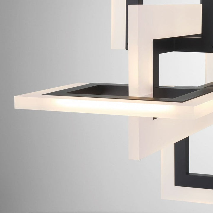 Eurofase QN-INIZIO-LP-M-BK Inizio LED Linear Pendant Medium Matte Black