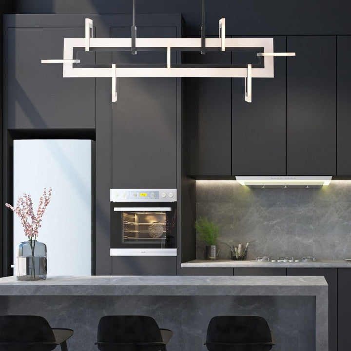 Eurofase QN-INIZIO-LP-M-BK Inizio LED Linear Pendant Medium Matte Black