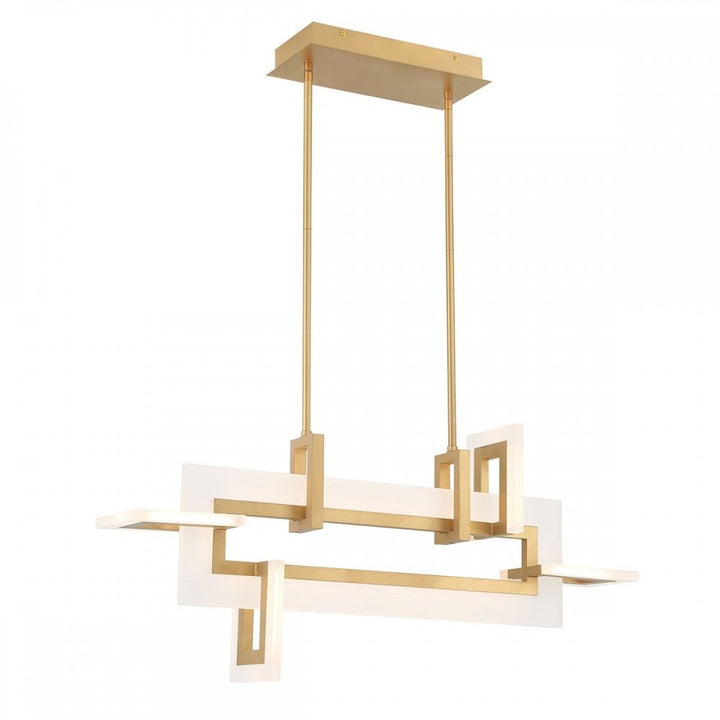 Eurofase QN-INIZIO-LP-S-BG Inizio LED Linear Pendant Small Brushed Gold