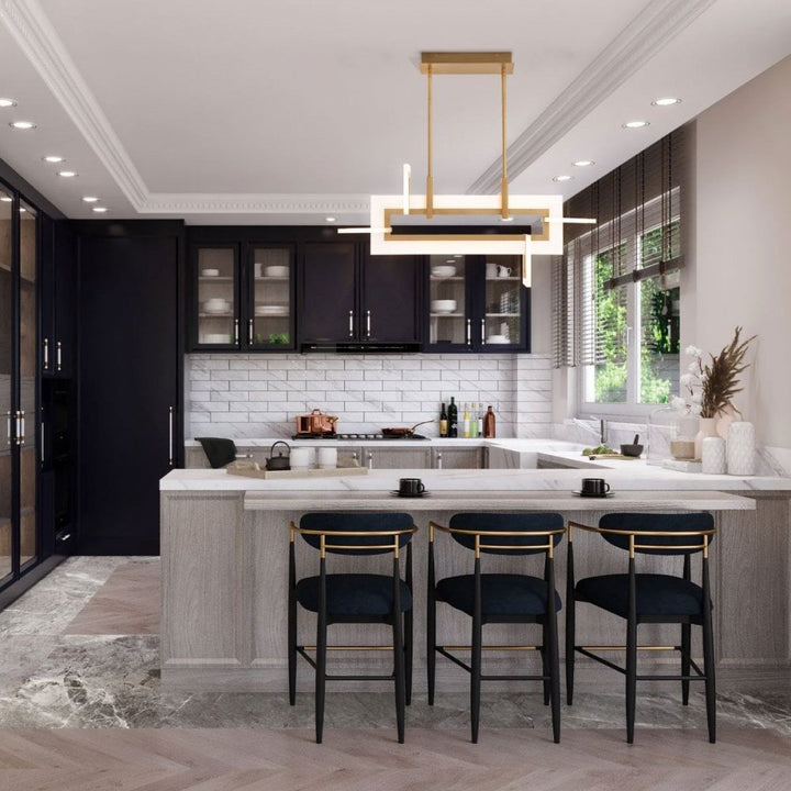 Eurofase QN-INIZIO-LP-S-BG Inizio LED Linear Pendant Small Brushed Gold