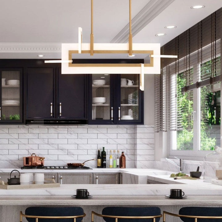 Eurofase QN-INIZIO-LP-S-BG Inizio LED Linear Pendant Small Brushed Gold