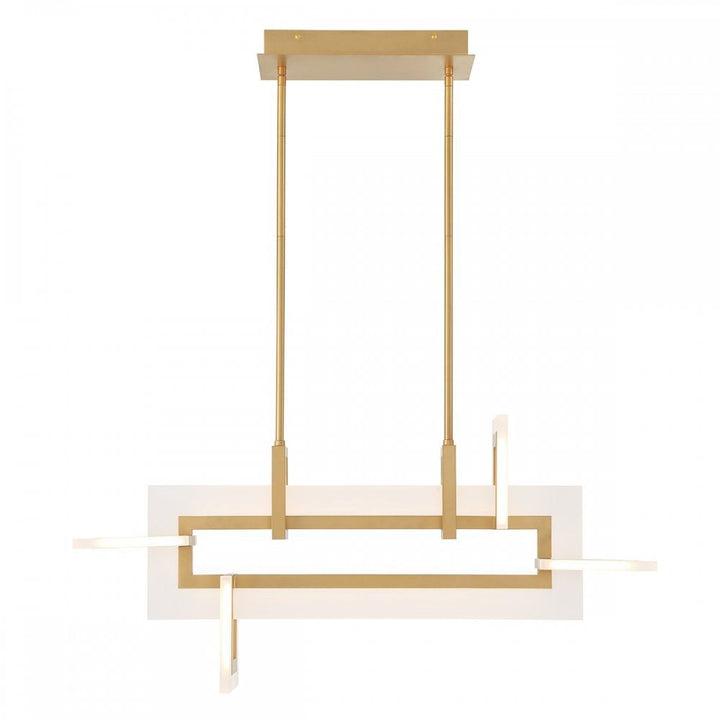 Eurofase QN-INIZIO-LP-S-BG Inizio LED Linear Pendant Small Brushed Gold