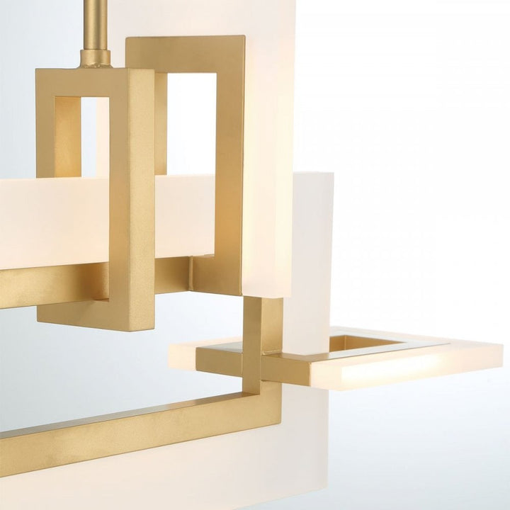 Eurofase QN-INIZIO-LP-S-BG Inizio LED Linear Pendant Small Brushed Gold