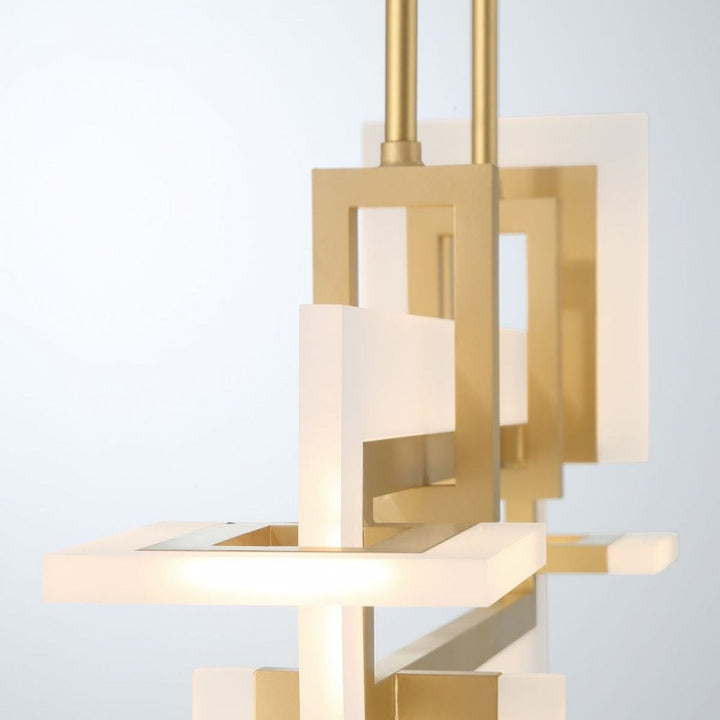 Eurofase QN-INIZIO-LP-S-BG Inizio LED Linear Pendant Small Brushed Gold
