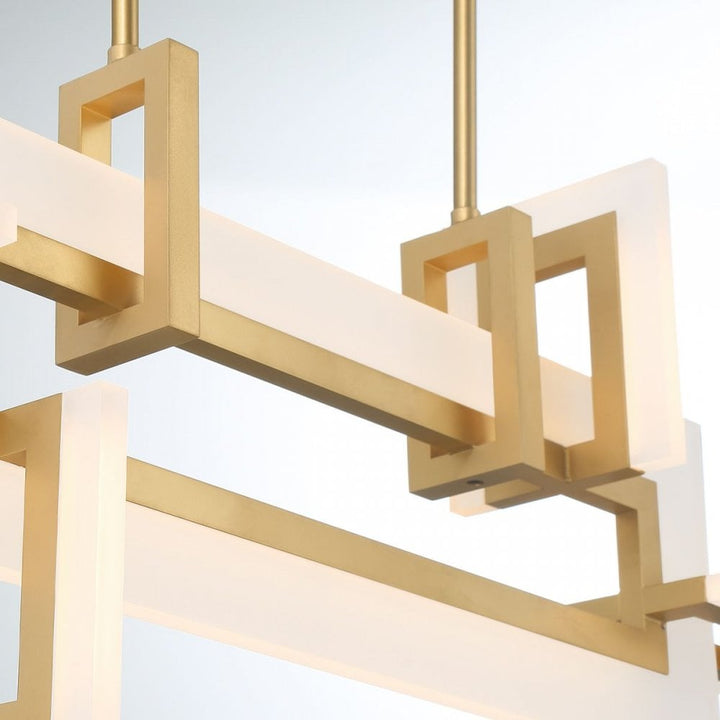 Eurofase QN-INIZIO-LP-S-BG Inizio LED Linear Pendant Small Brushed Gold