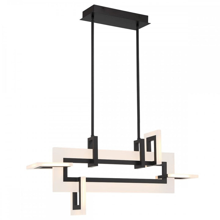 Eurofase QN-INIZIO-LP-S-BK Inizio LED Linear Pendant Small Matte Black