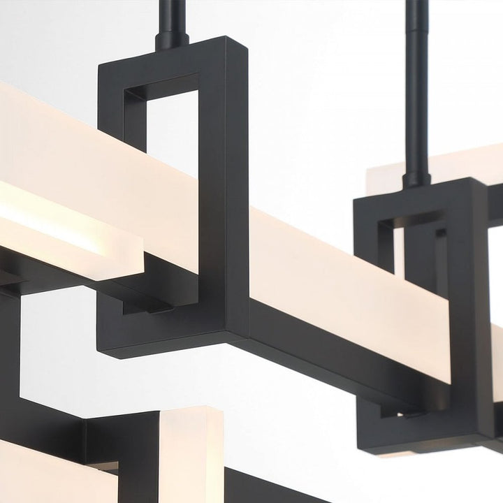 Eurofase QN-INIZIO-LP-S-BK Inizio LED Linear Pendant Small Matte Black
