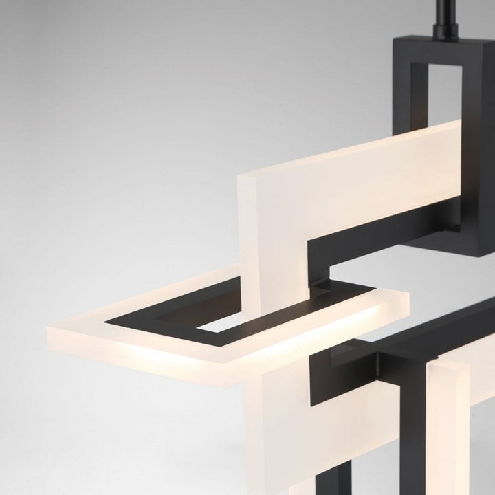 Eurofase QN-INIZIO-LP-S-BK Inizio LED Linear Pendant Small Matte Black