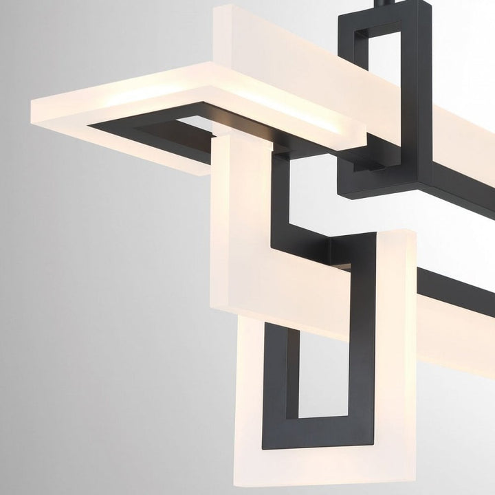 Eurofase QN-INIZIO-LP-S-BK Inizio LED Linear Pendant Small Matte Black