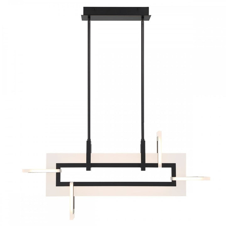 Eurofase QN-INIZIO-LP-S-BK Inizio LED Linear Pendant Small Matte Black