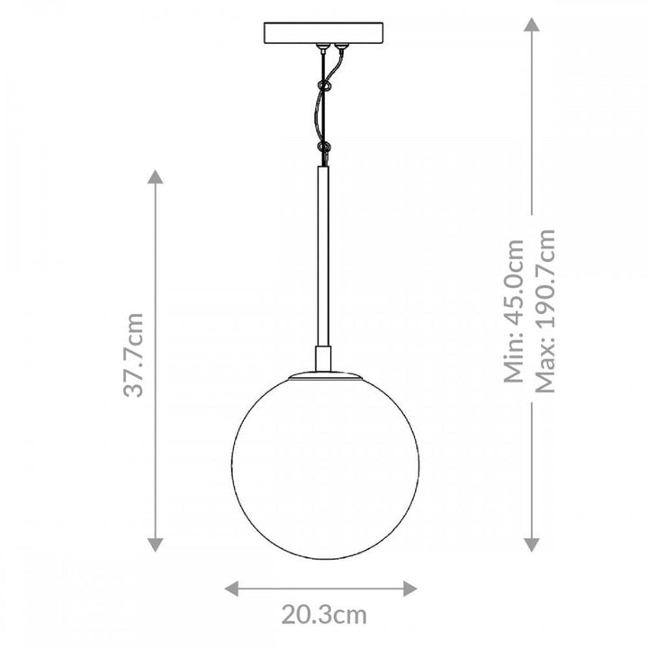 Eurofase QN-KEPLER-1P-S-BG Kepler LED Alabster Pendant Small Brushed Gold