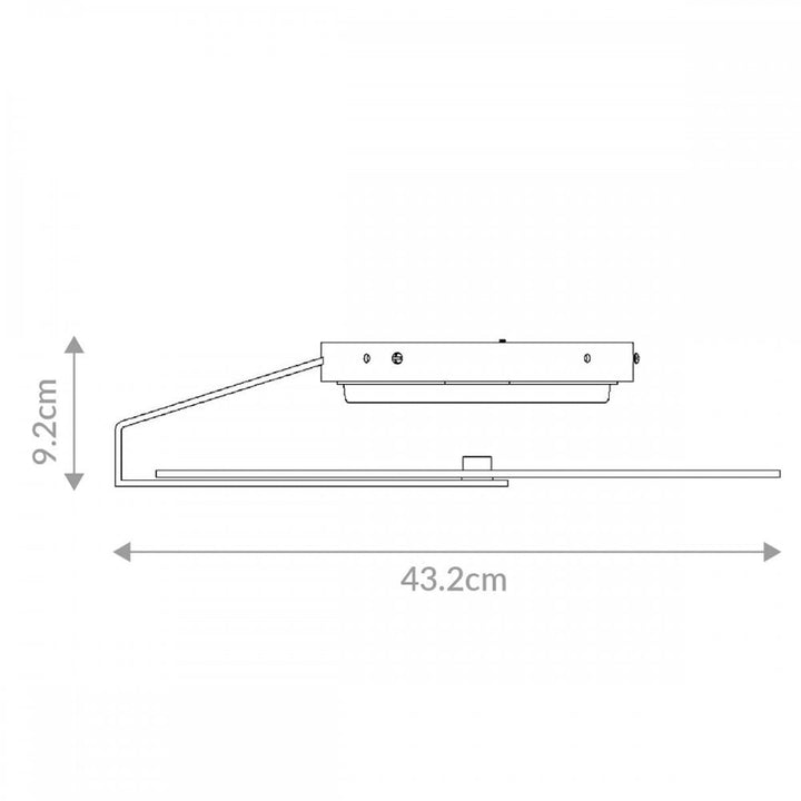 Eurofase QN-NUVOLA-F-M-BK Nuvola LED Medium Ceiling / Wall Light Matte Black