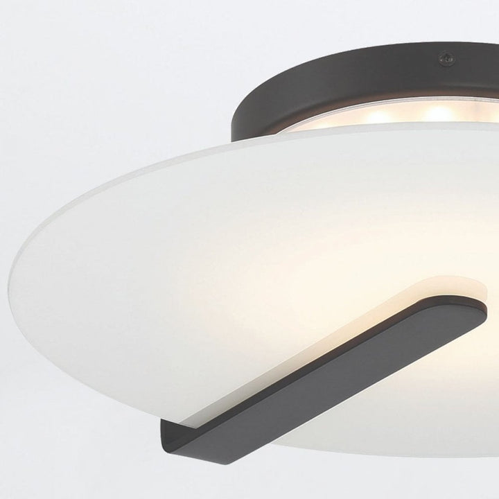 Eurofase QN-NUVOLA-F-M-BK Nuvola LED Medium Ceiling / Wall Light Matte Black