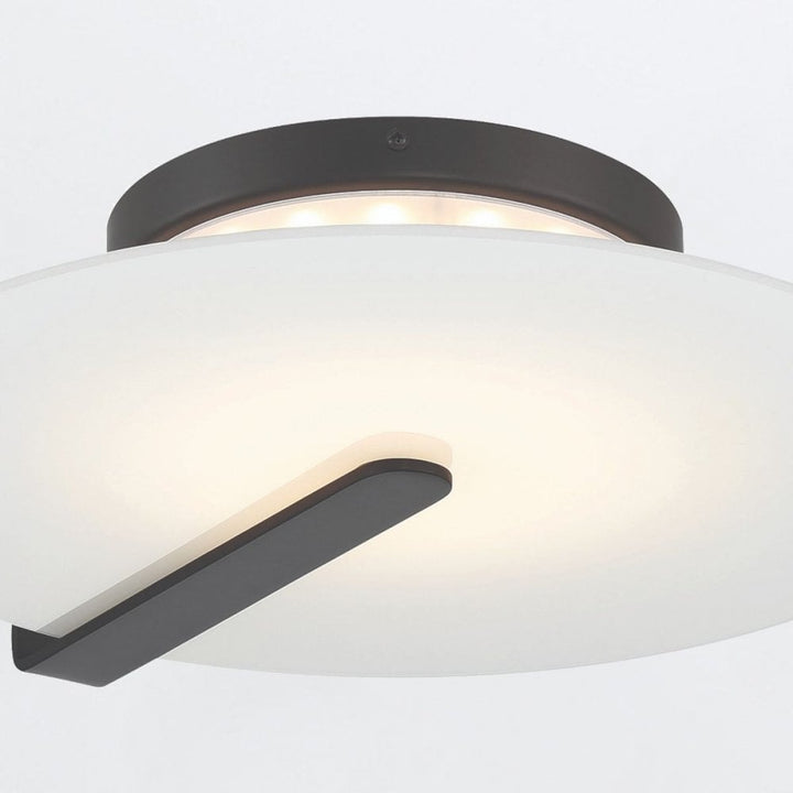 Eurofase QN-NUVOLA-F-M-BK Nuvola LED Medium Ceiling / Wall Light Matte Black