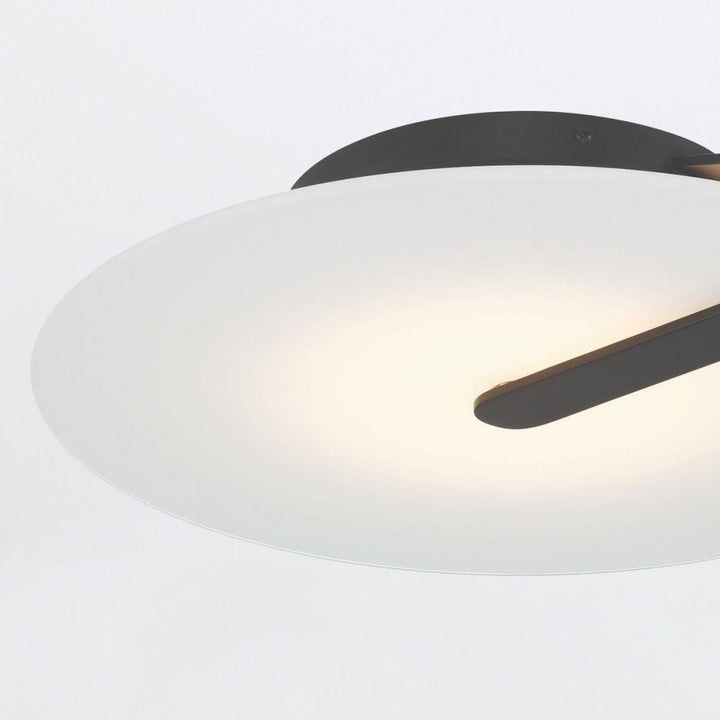 Eurofase QN-NUVOLA-F-M-BK Nuvola LED Medium Ceiling / Wall Light Matte Black