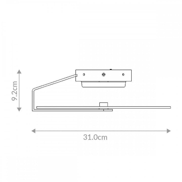 Eurofase QN-NUVOLA-F-S-BG Nuvola LED Small Ceiling / Wall Light Brushed Gold