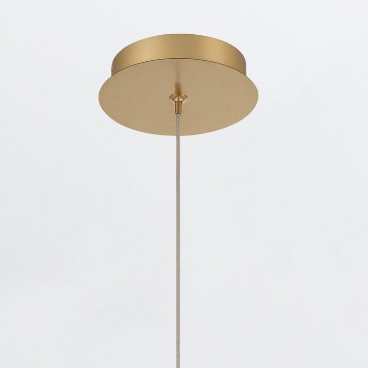 Eurofase QN-PALMAS-1MP-BG Palmas 1 Light LED Mini Pendant Brushed Gold