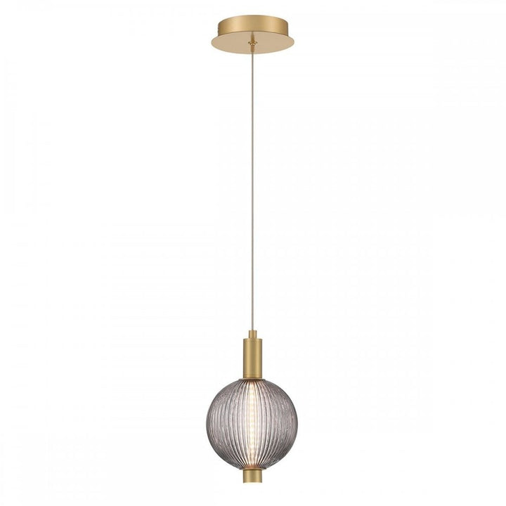 Eurofase QN-PALMAS-1MP-BG Palmas 1 Light LED Mini Pendant Brushed Gold