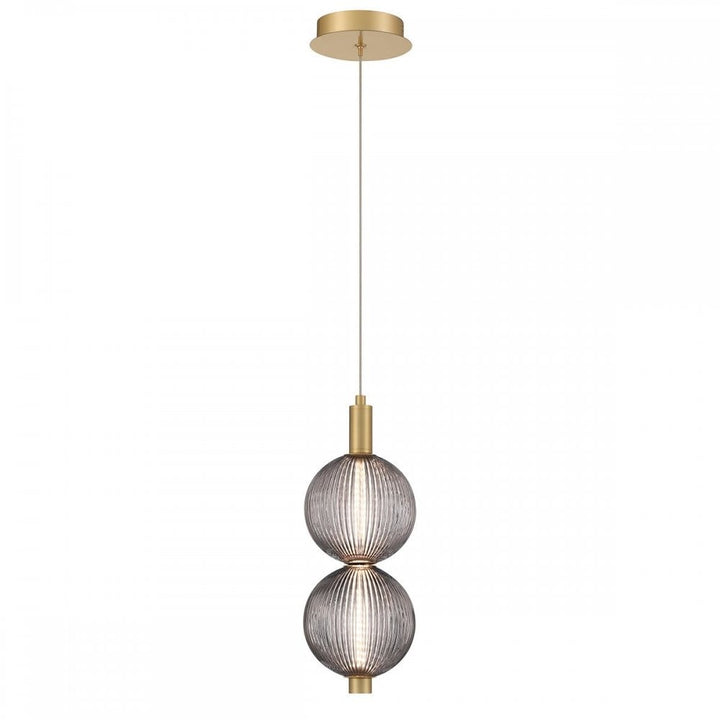 Eurofase QN-PALMAS-2MP-BG Palmas 2 Light LED Mini Pendant Brushed Gold