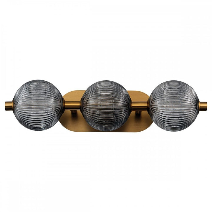 Eurofase QN-PALMAS-3W-BG Palmas 3 Light LED Bathroom Wall Light Brushed Gold
