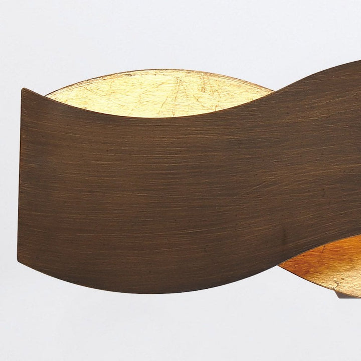 Eurofase QN-VAUGHAN-1W-BRZ-GD Vaughan LED Wall Light Bronze and Brushed Gold