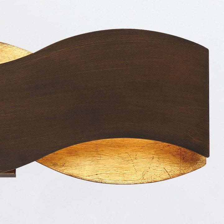 Eurofase QN-VAUGHAN-1W-BRZ-GD Vaughan LED Wall Light Bronze and Brushed Gold