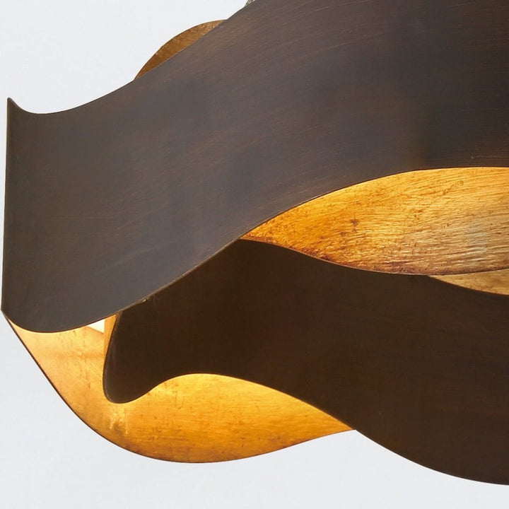 Eurofase QN-VAUGHAN-P-L-BRZ-GD Vaughan LED Chandelier Large Bronze and Brushed Gold