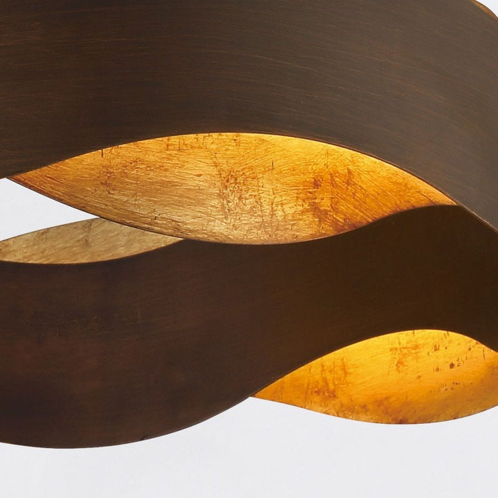 Eurofase QN-VAUGHAN-P-L-BRZ-GD Vaughan LED Chandelier Large Bronze and Brushed Gold