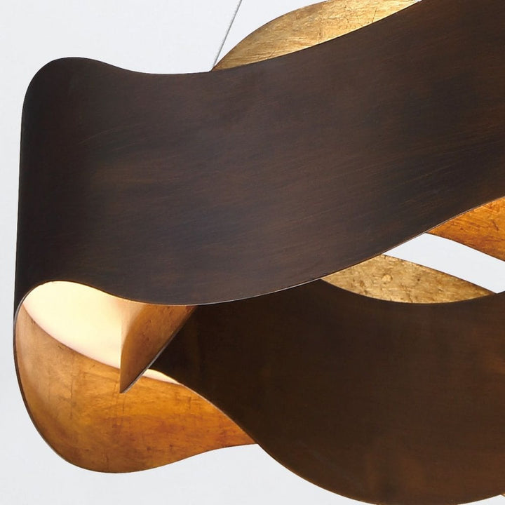 Eurofase QN-VAUGHAN-P-M-BRZ-GD Vaughan LED Chandelier Medium Bronze and Brushed Gold