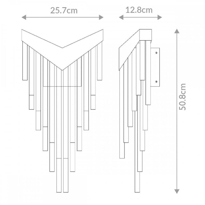 Eurofase QN-VIVIEN-1W-BG Vivien LED Wall Light Brushed Gold
