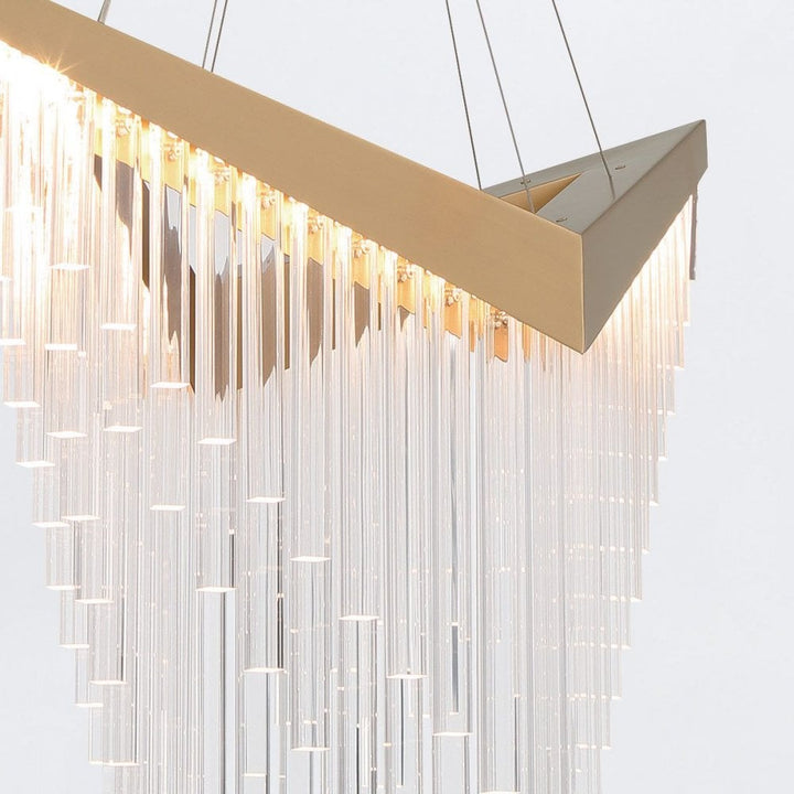 Eurofase QN-VIVIEN-P-L-BG Vivien LED Chandelier Brushed Gold