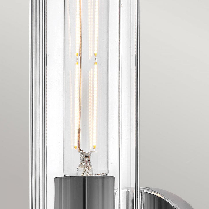 Hinkley Lighting HK-MASTHEAD1-PCBK Masthead 1 Light BathroomWall Light Polished Chrome & Black