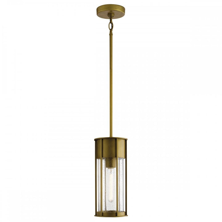 Kichler KL-CAMILLO-P-PNBR Camillo 1 Light Outdoor Pendant Painted Natural Brass
