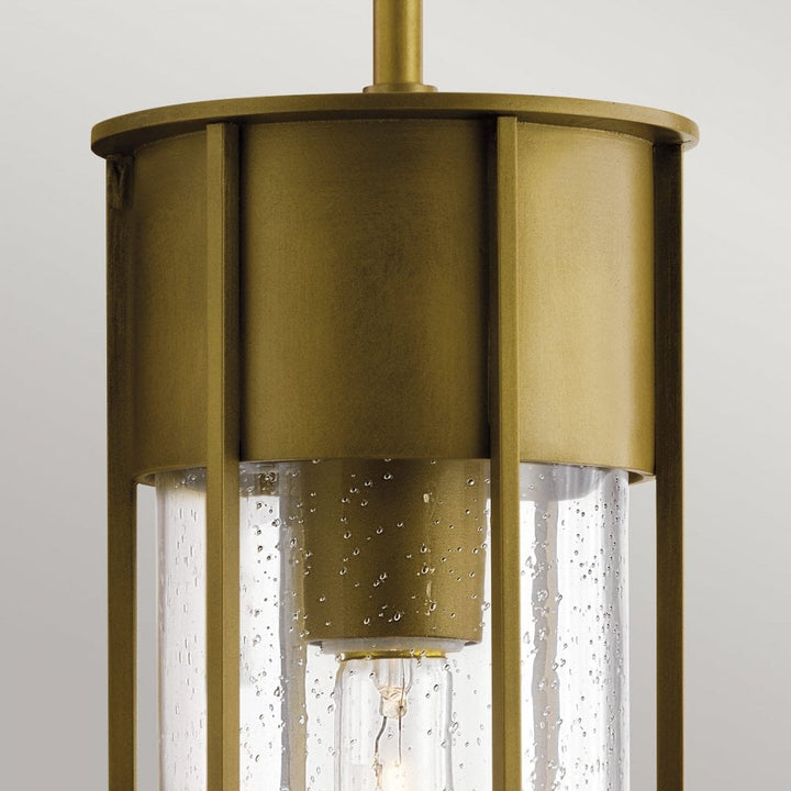 Kichler KL-CAMILLO-P-PNBR Camillo 1 Light Outdoor Pendant Painted Natural Brass