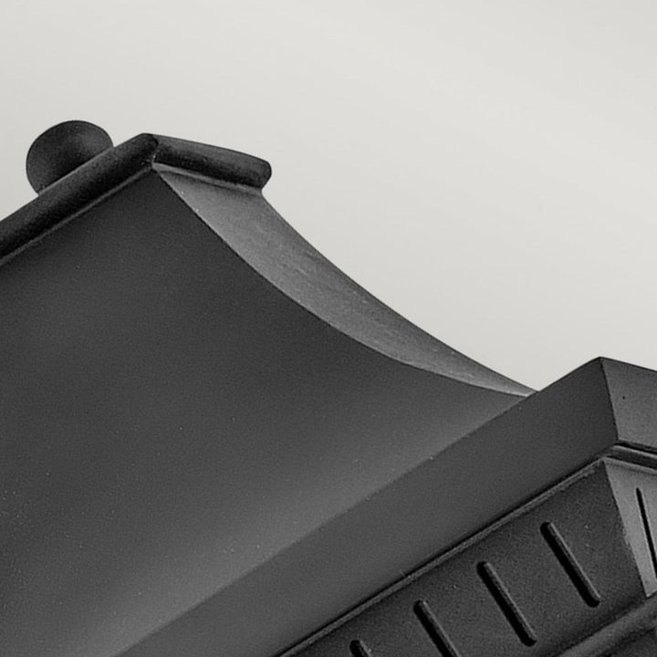 Hinkley Lighting HK-CHAPEL-HILL7-MB Chapel Hill 2 Light Outdoor Half Wall Lantern Museum Black