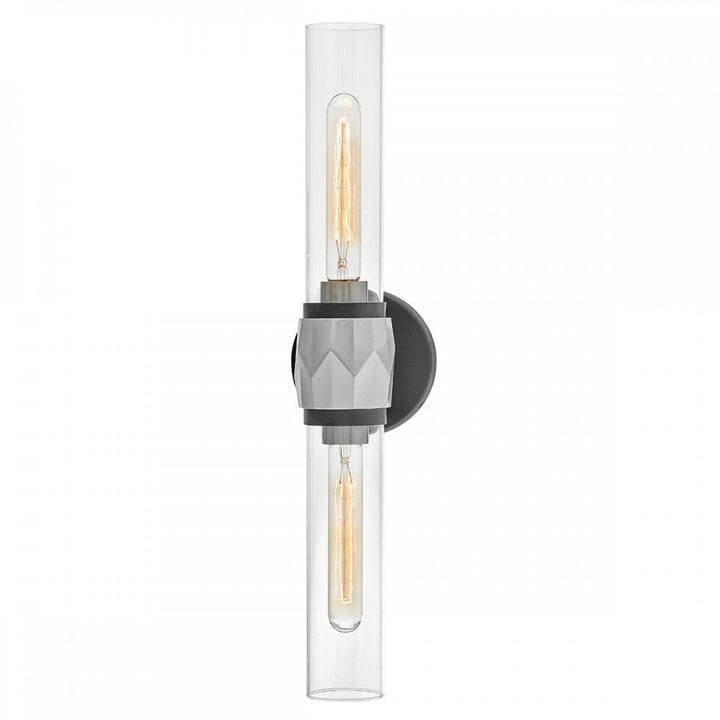 Hinkley Lighting HK-ELLISON2-BK-BN Ellison 2 Light Bathroom Wall Light Black with Brushed Nickel
