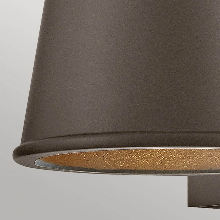 Hinkley Lighting HK-HANS-S-ABZ Hans 1 Light Outdoor LED Wall Lantern Architectural Bronze