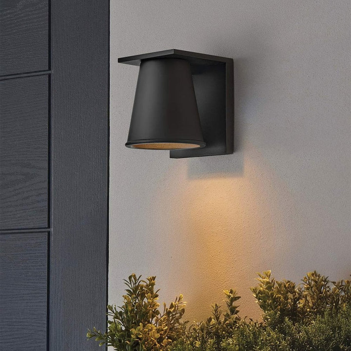 Hinkley Lighting HK-HANS-S-BLK Hans 1 Light Outdoor LED Wall Lantern Textured Black