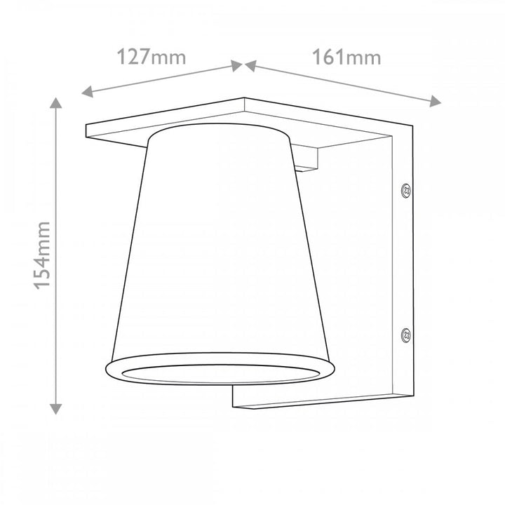 Hinkley Lighting HK-HANS-S-WHT Hans 1 Light Outdoor LED Wall Lantern Textured White