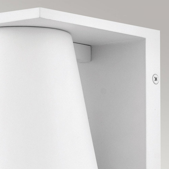Hinkley Lighting HK-HANS-S-WHT Hans 1 Light Outdoor LED Wall Lantern Textured White