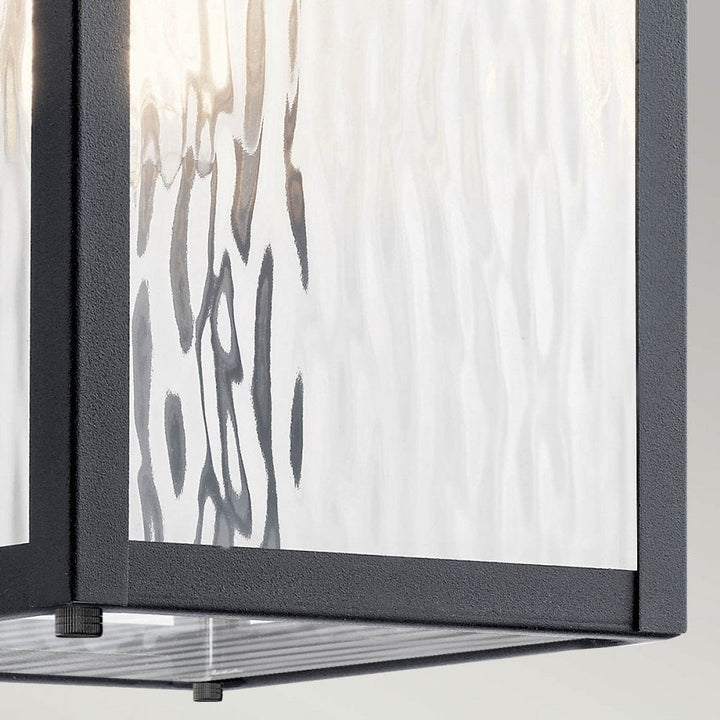 Kichler KL-CAPPANNA-M-BKT Cappanna 1 Light Medium Outdoor Wall Lantern Textured Black