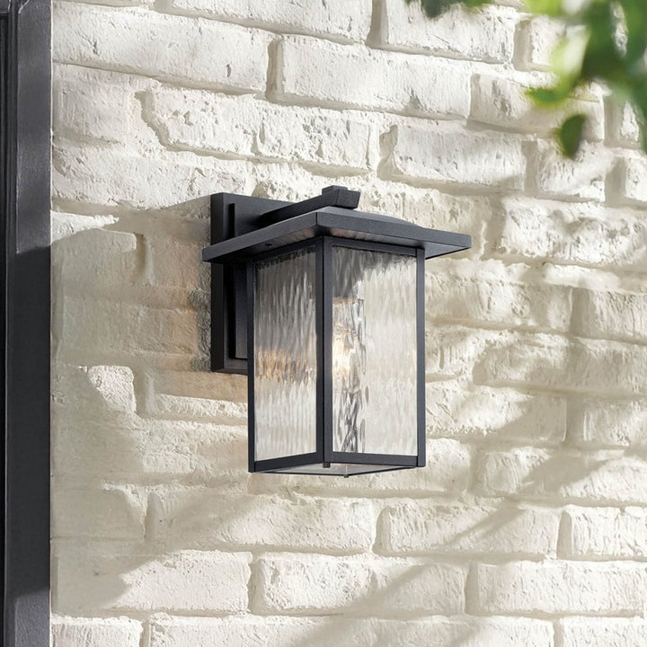 Kichler KL-CAPPANNA-M-BKT Cappanna 1 Light Medium Outdoor Wall Lantern Textured Black
