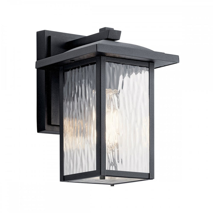 Kichler KL-CAPPANNA-S-BKT Cappanna 1 Light Small Outdoor Wall Lantern Textured Black