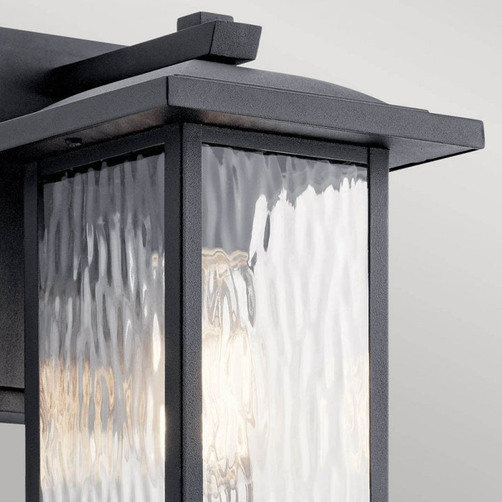 Kichler KL-CAPPANNA-S-BKT Cappanna 1 Light Small Outdoor Wall Lantern Textured Black